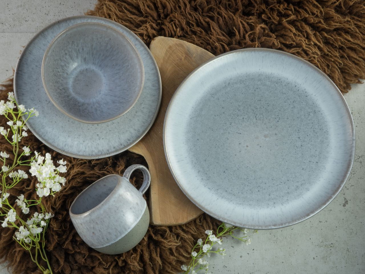 CreaTable Loft Stone Kombiservice 16-tlg