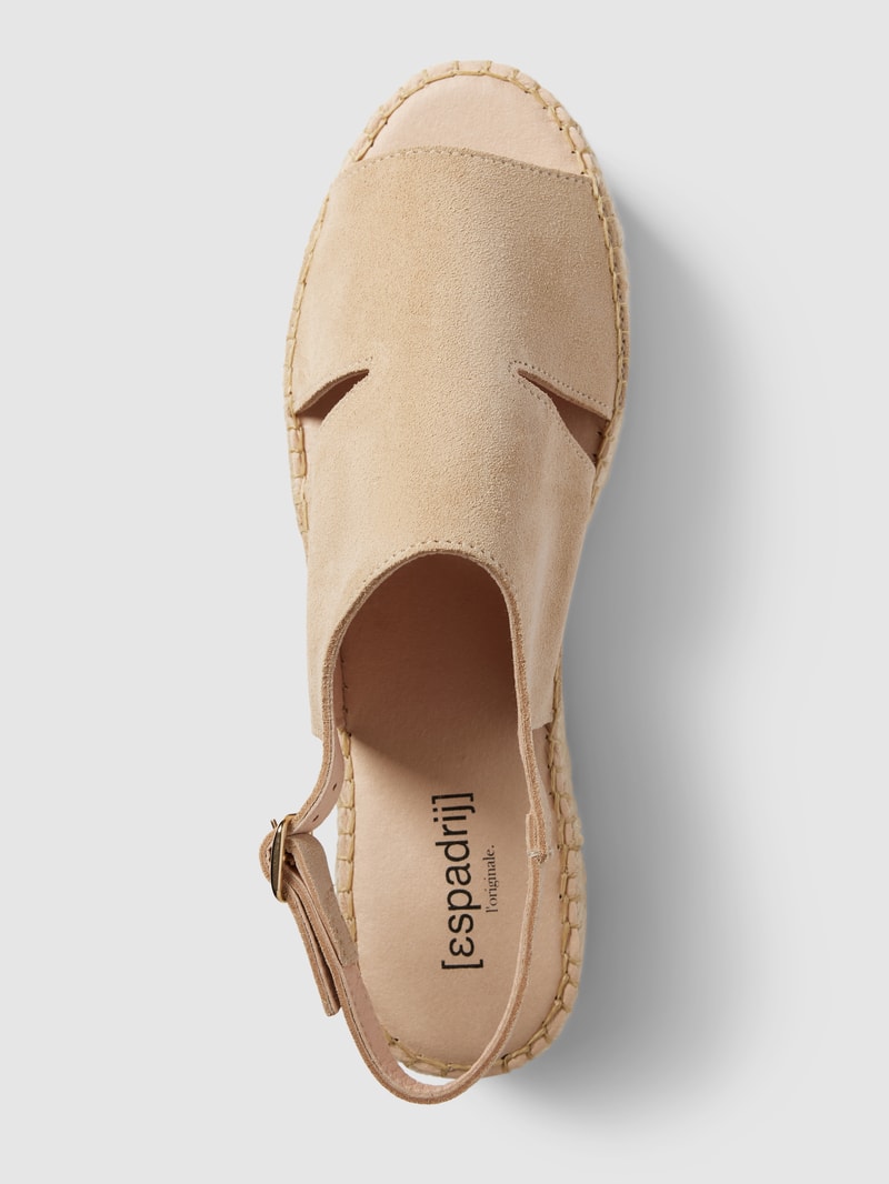 Sandalen mit Plateau-Sohle Modell 'Avignon' in beige