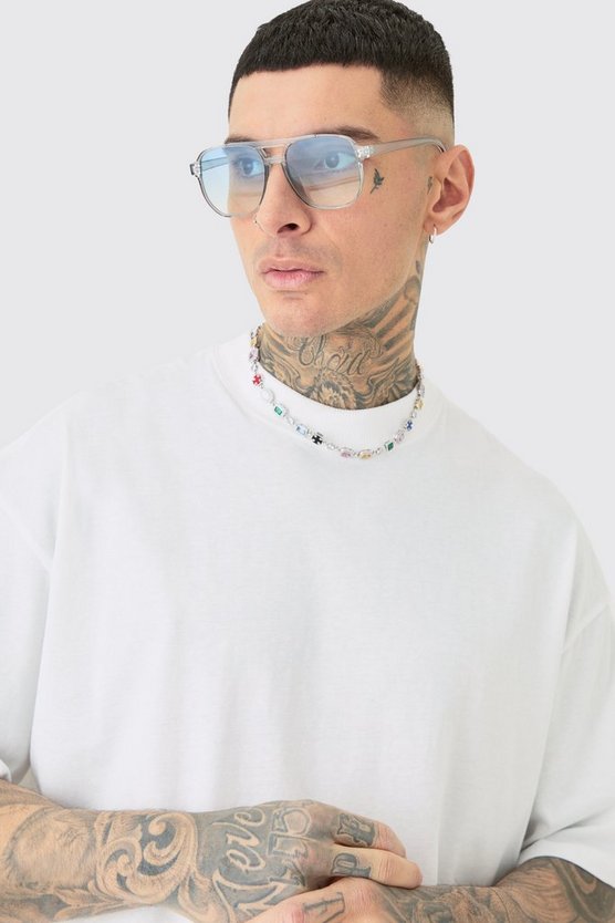 Tall Oversize T-Shirt mit Official Auto Print