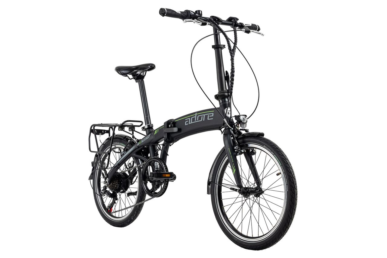 Adore Alu E-Faltrad 20'' Cologne E-Bike schwarz 250 Watt Li-Ion 36V/10 Ah 6-Gang