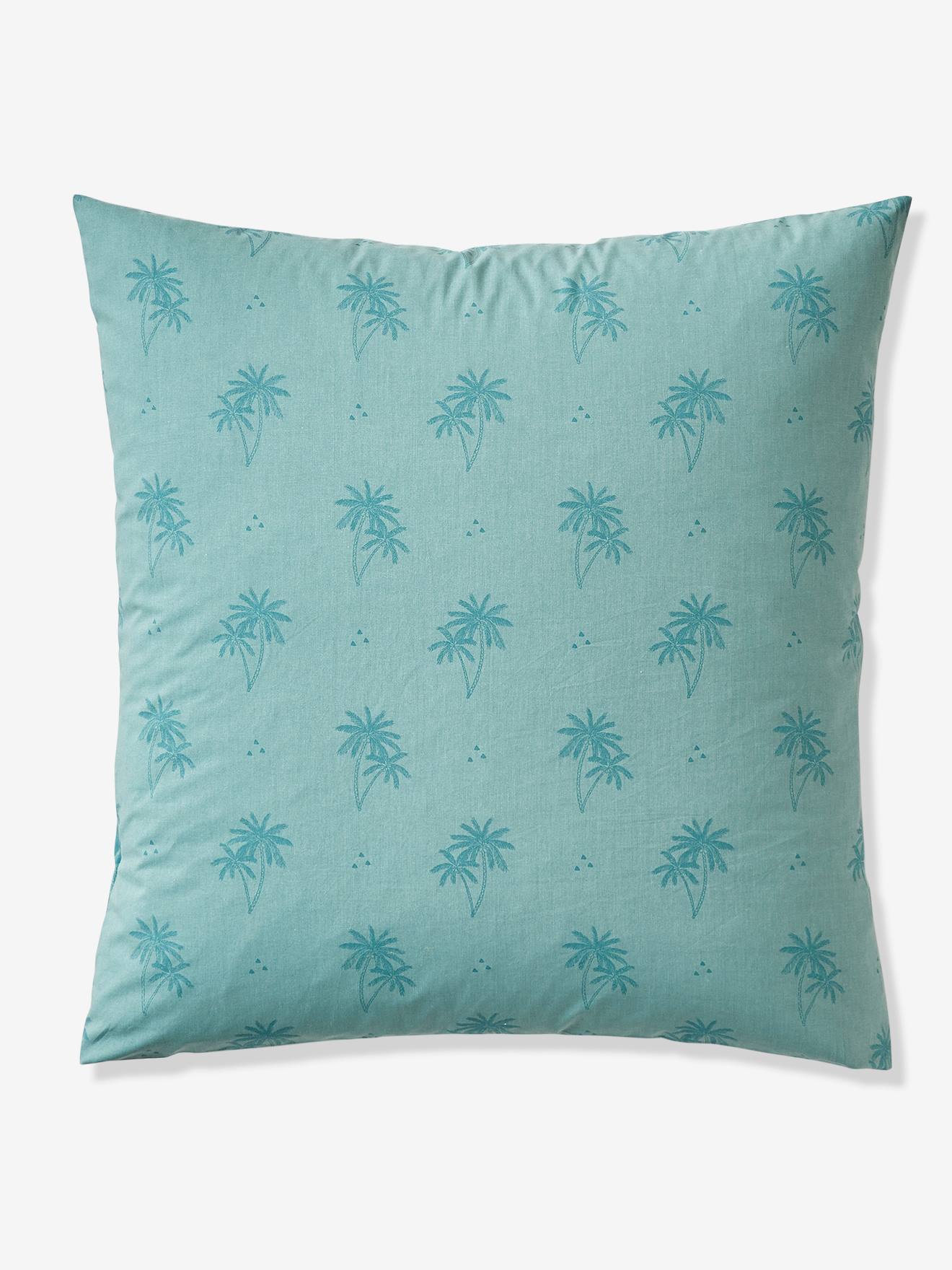 Parure housse de couette + taie d'oreiller enfant PALMIERS terracotta