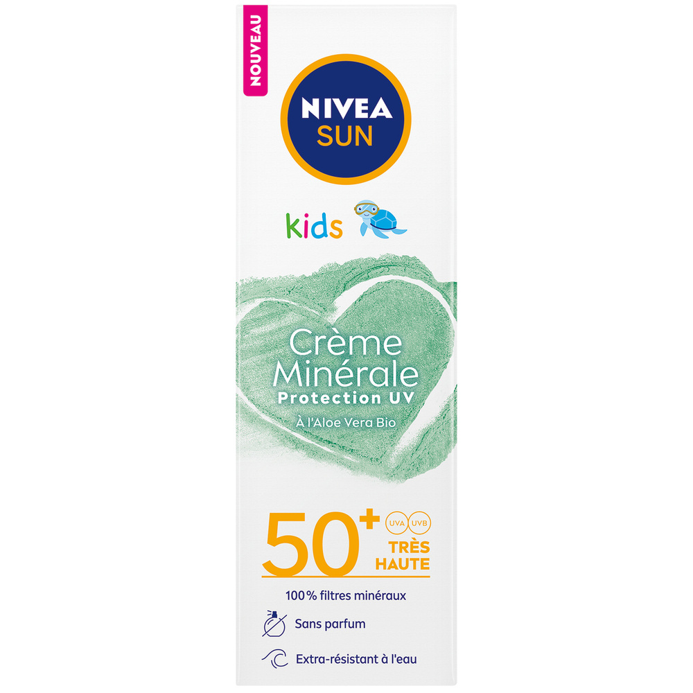 nivea Crème enfants Minérale Protection UV à l'Aloe Vera BIO FPS 50+ Protection Solaire Visage