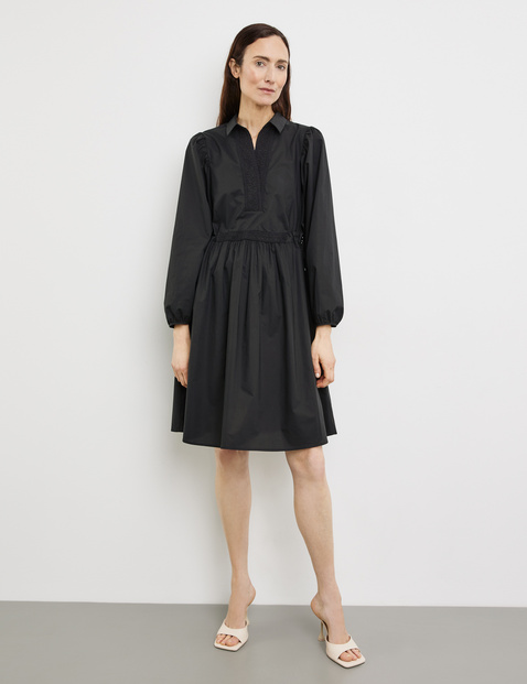 Blusenkleid mit Spitzenbesatz