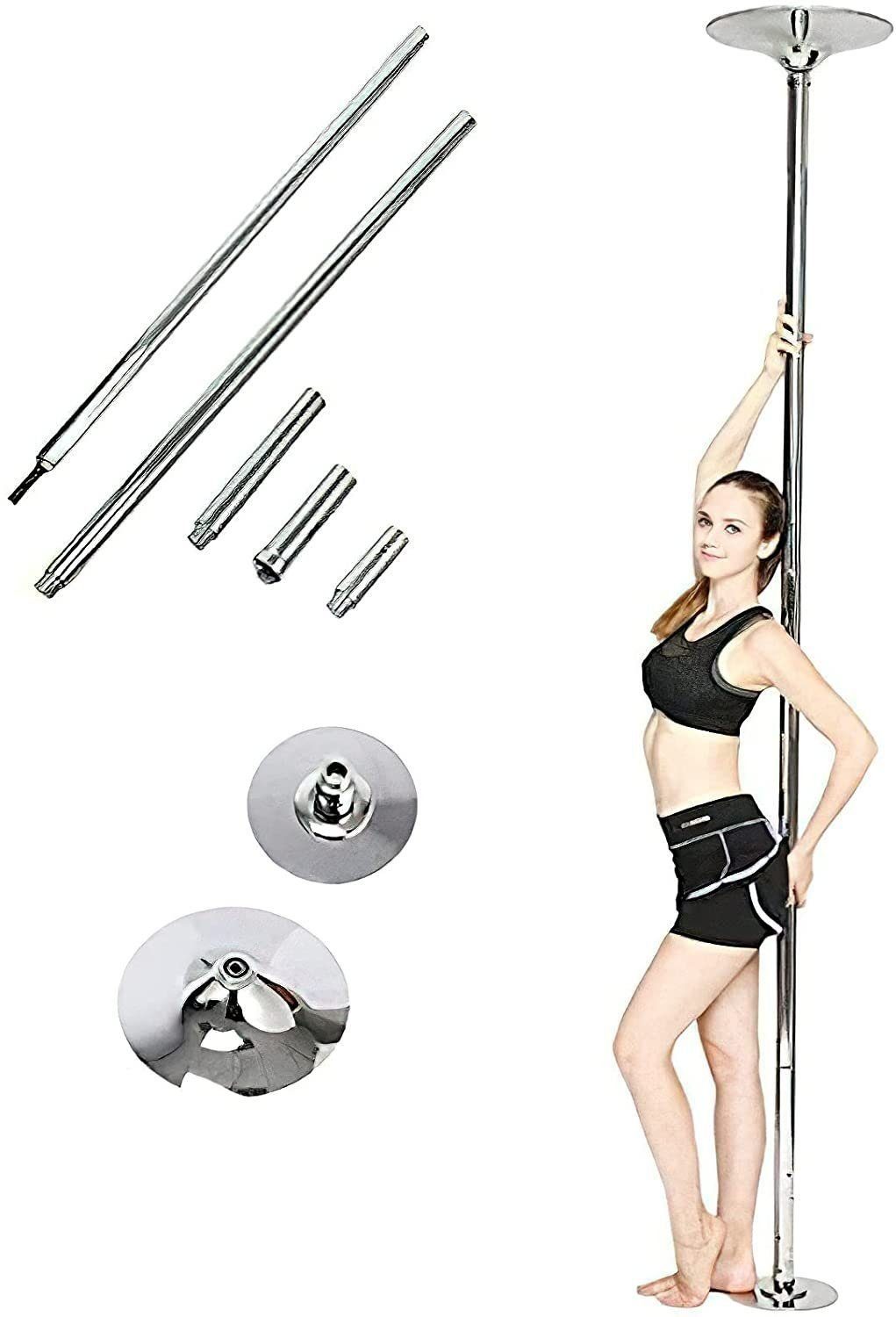 TLGREEN Trainingsstation Tanzstange, (2235 mm bis 2745 mm höhenverstellbar)