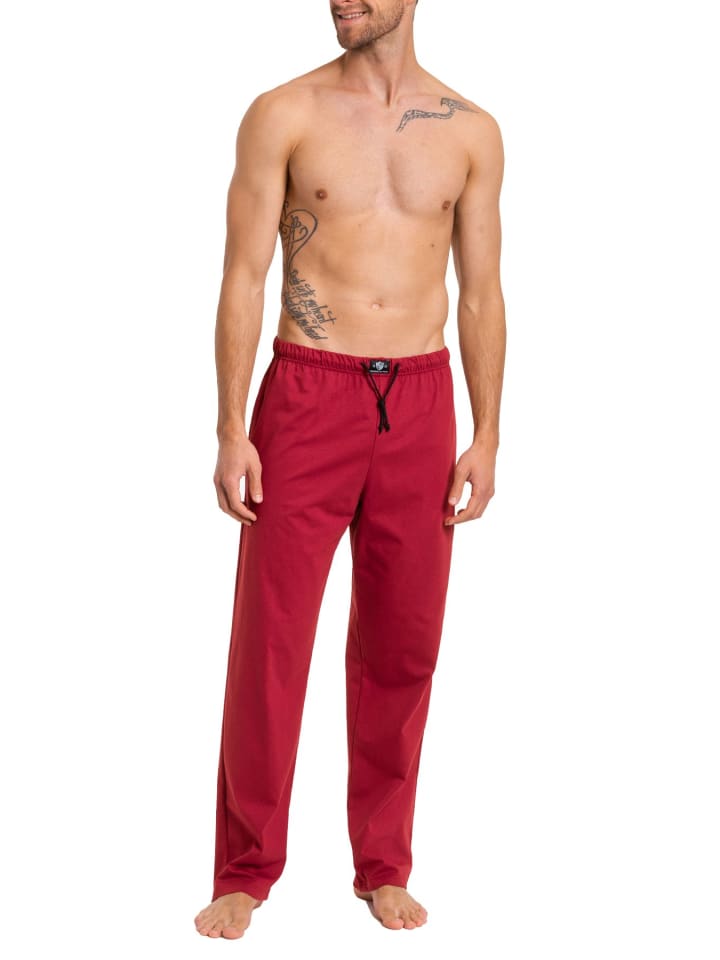 Haasis Bodywear Pyjamahose in weinrot günstig kaufen S
