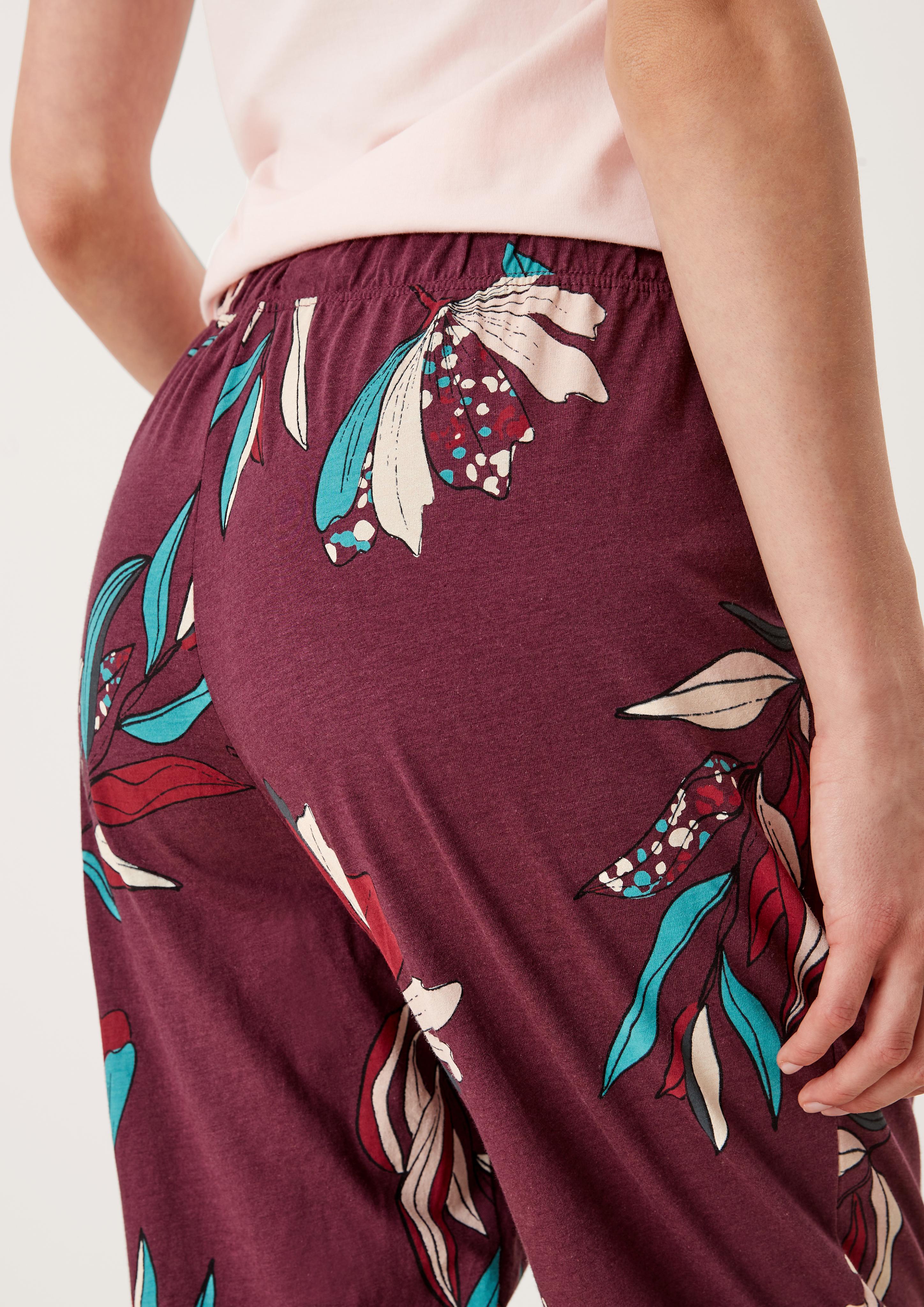 Lange Pyjamahose aus Viskose  6006511-46A1