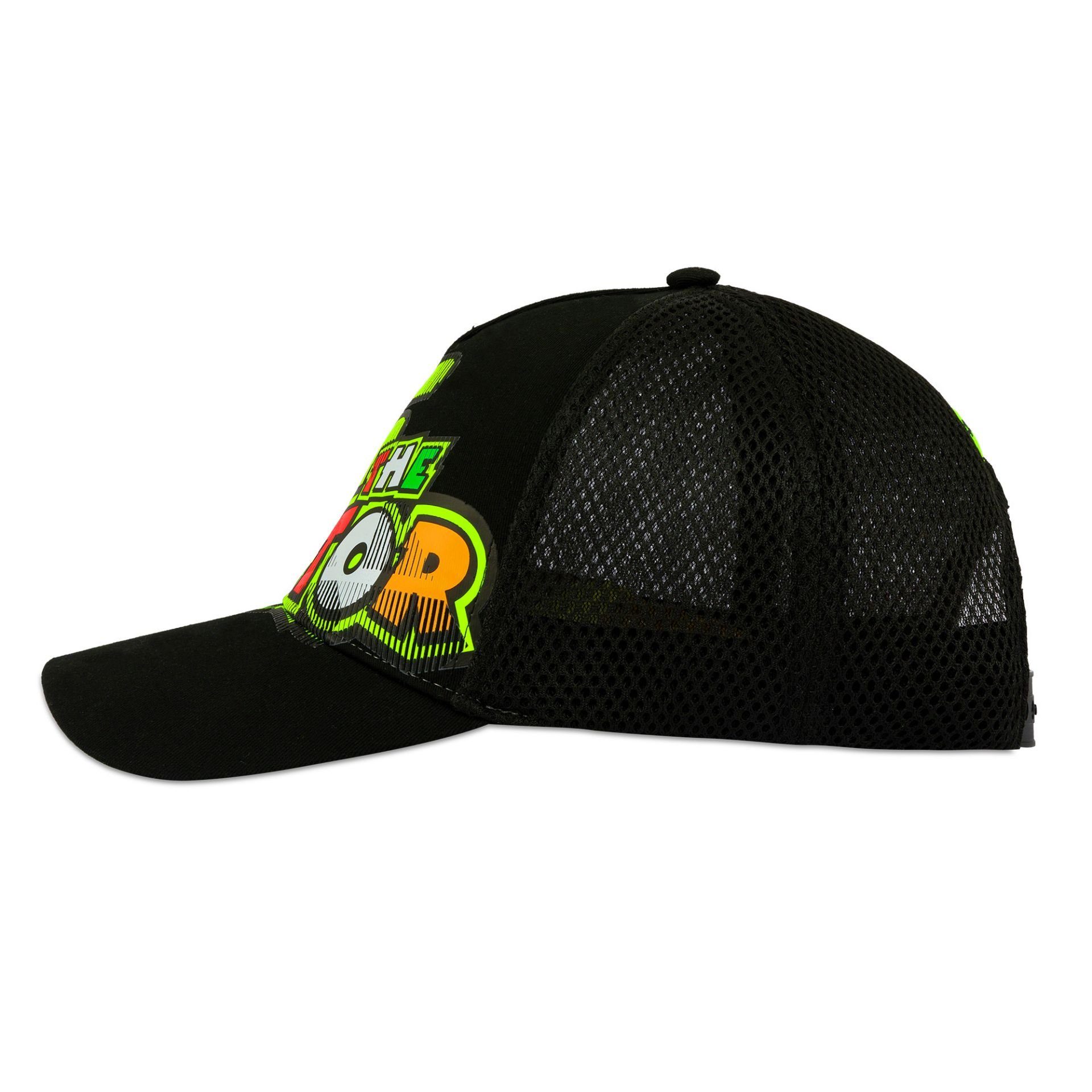 VR46 Trucker Cap Valentino Rossi 46 The Doctor (Schwarz) Größenverstellbar