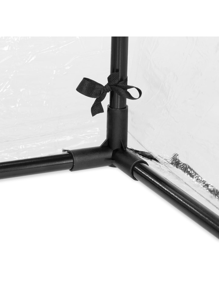 relaxdays Folienfrühbeet in Transparent/ Schwarz - (B)189 x (H)71 x (T)78 cm günstig kaufen onesize