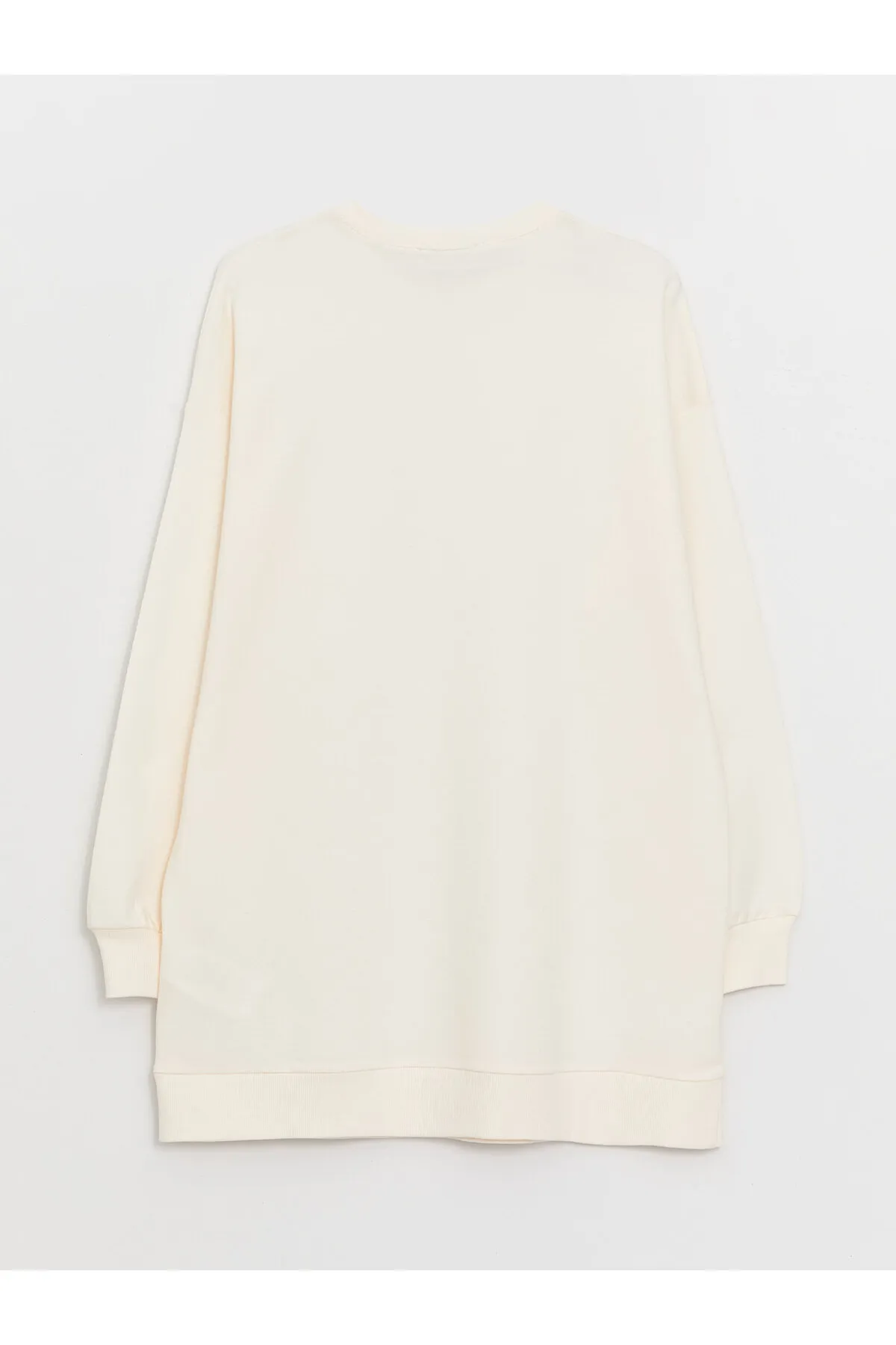 LC Waikiki  Rundhalsausschnitt, einfarbig, langärmelig, Damen-Sweatshirt-Tunika