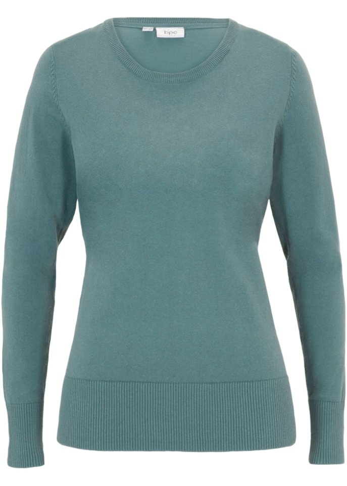 Basic Pullover mit recycelter Baumwolle