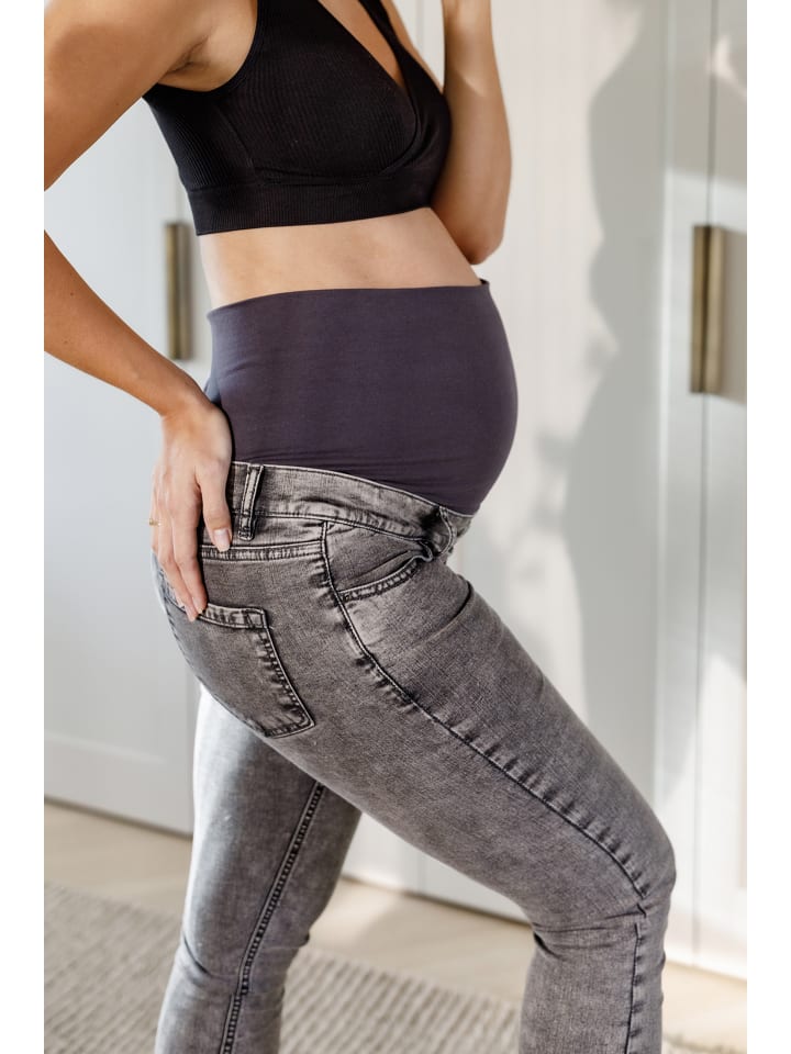 Noppies Skinny Umstandsjeans Avi in Grey Denim günstig kaufen