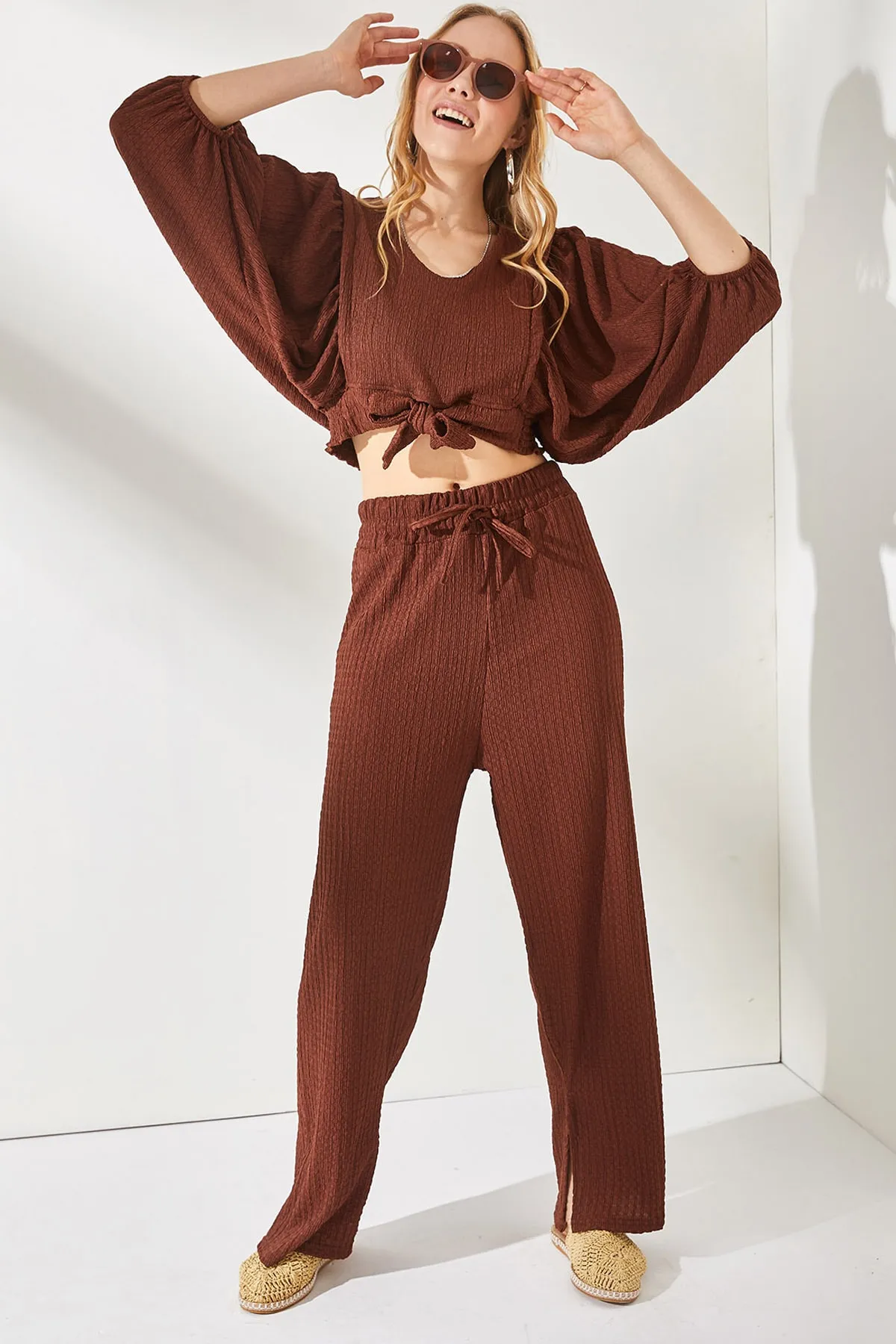 Olalook  Zweiteiler - Braun - Oversized