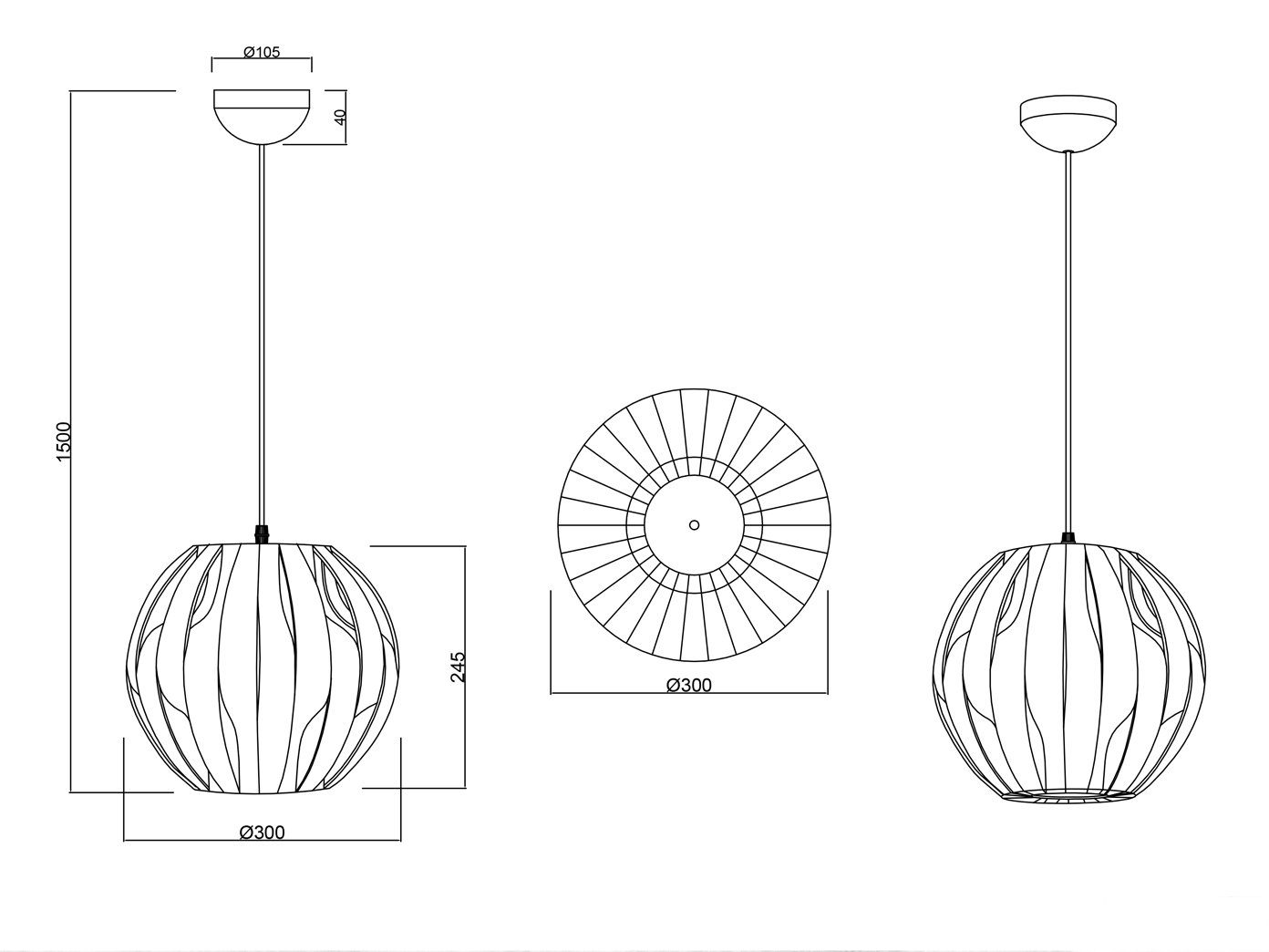 meineWunschleuchte LED Pendelleuchte, Dimmfunktion, LED wechselbar, Warmweiß, klein-e Designer-lampen Lichtdesign hängend über-n Esstisch Weiß Ø30cm