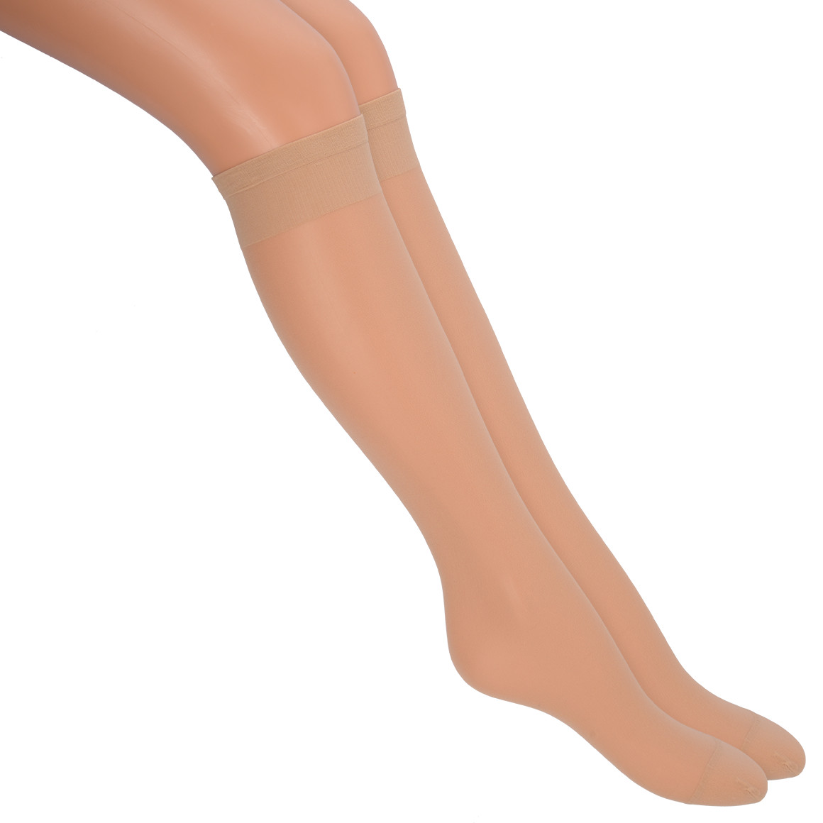 4 Paar Damen Kniestrümpfe 20 DEN