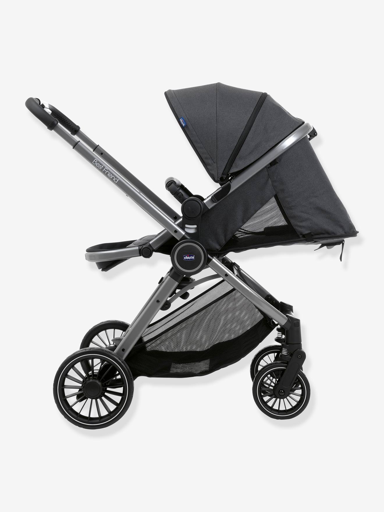 Chicco Kombi-Kinderwagen TRIO BEST FRIEND+ COMFORT I-SIZE CHICCO - schwarz pirate black