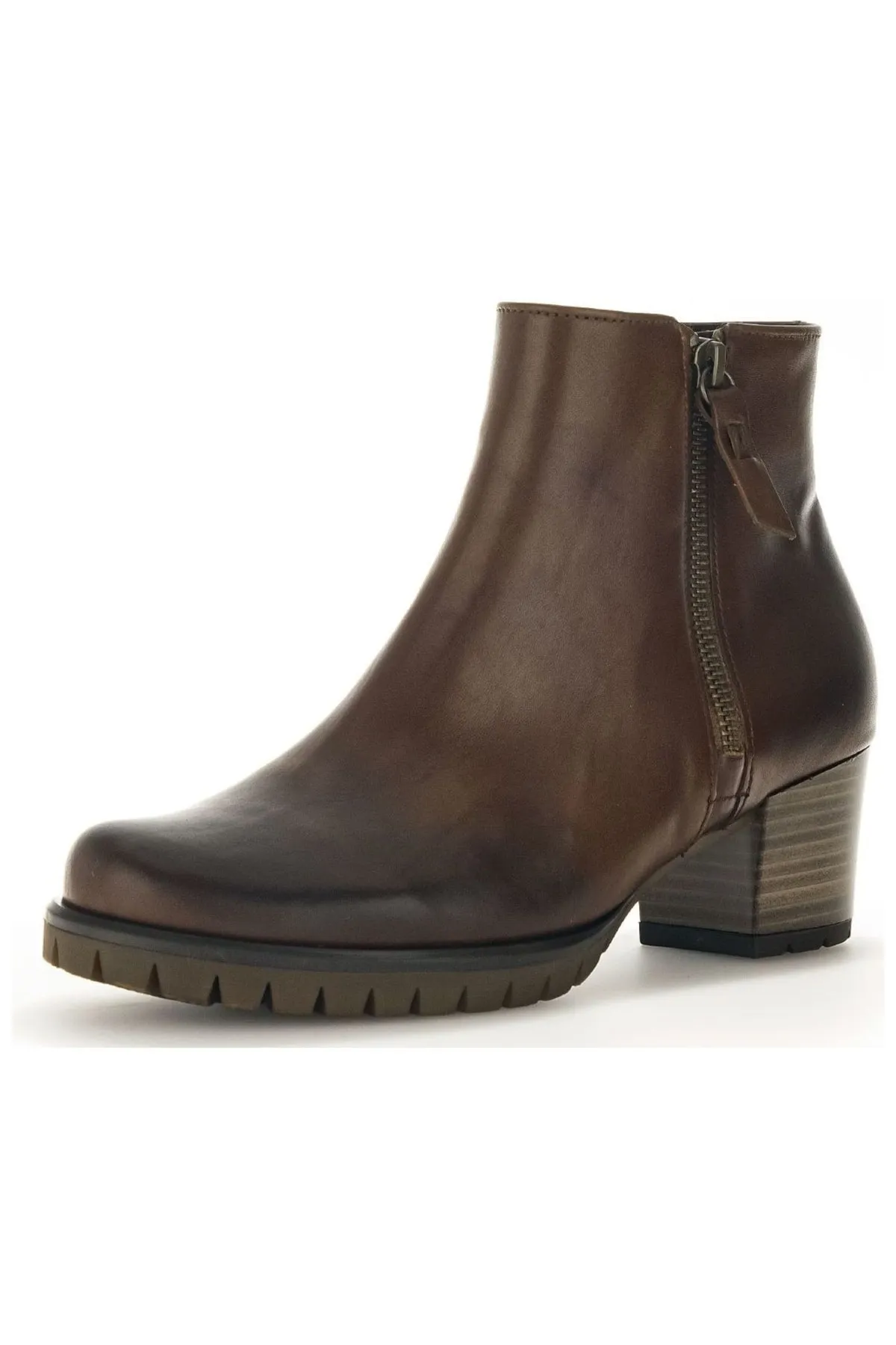 GABOR  Stiefelette - Braun - Blockabsatz