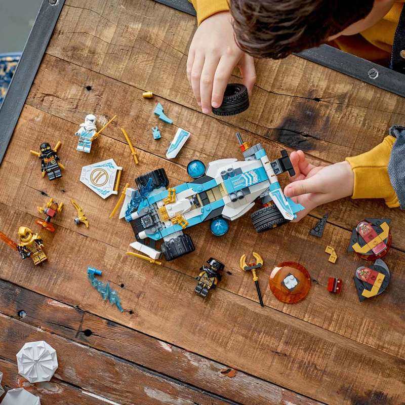 71791 LEGO NINJAGO La voiture de course Spinjitzu : le pouvoir du dragon de Zane
