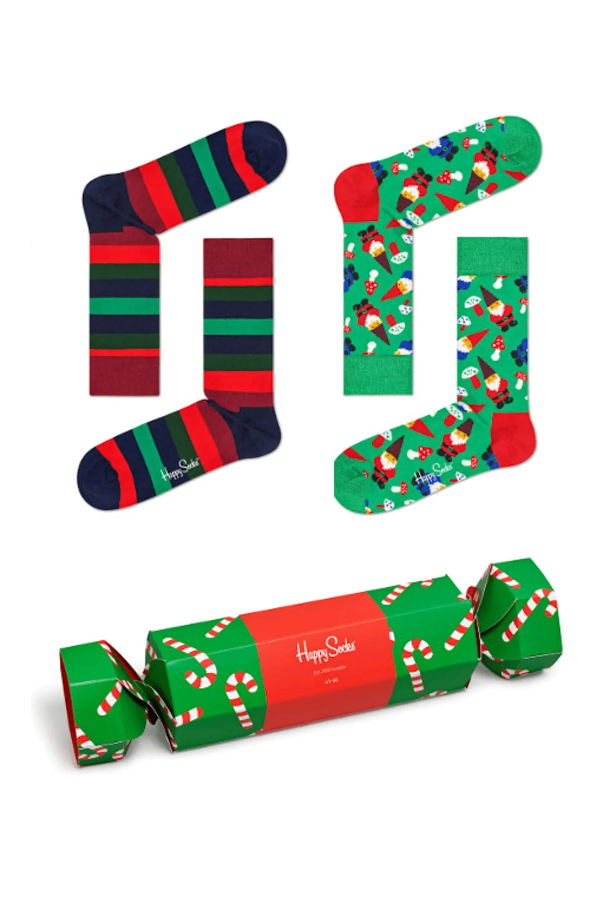 Happy Socks  Zuckerstangen-Weihnachtscracker im 2er-Pack
