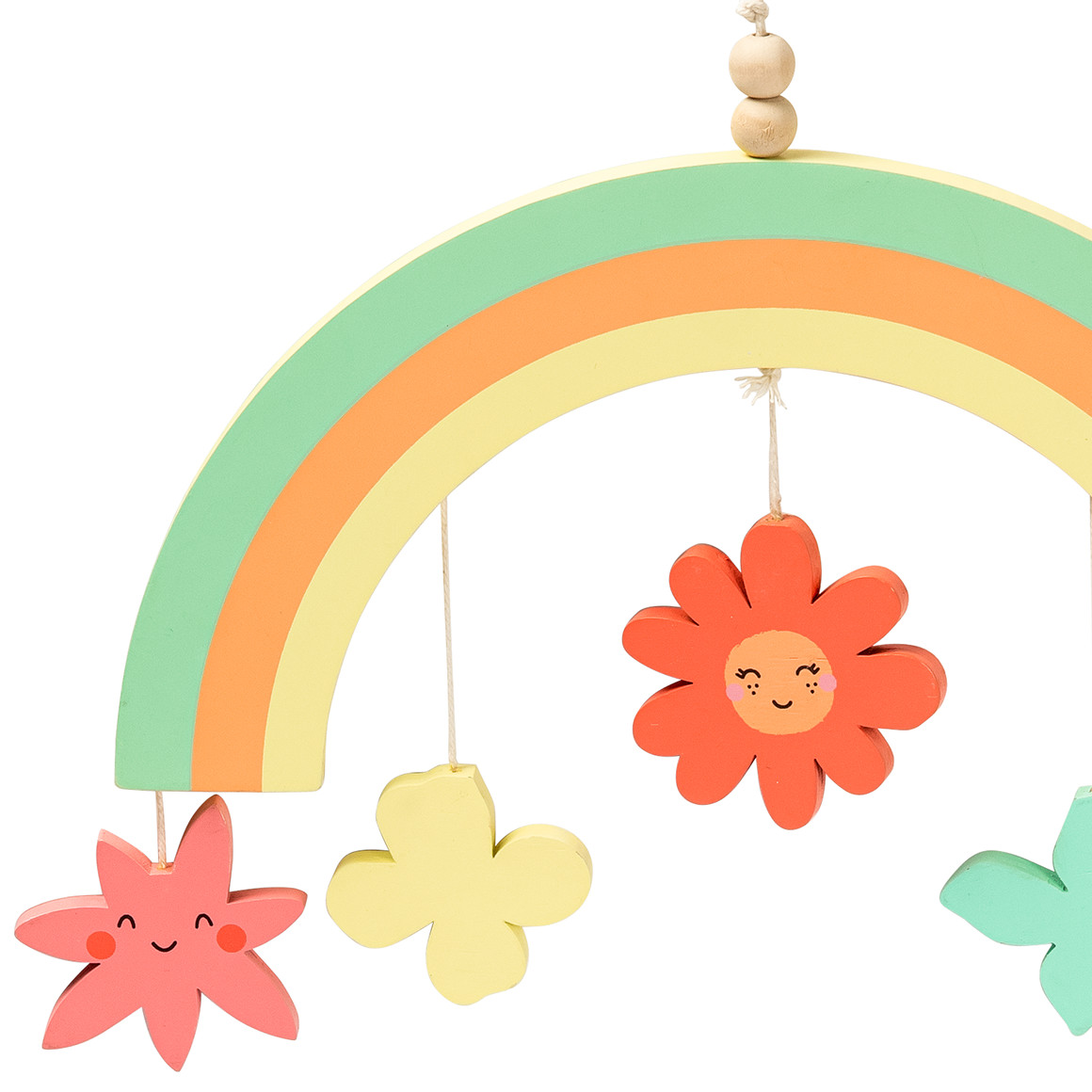 Deko-Hänger Regenbogen mit 5 Anhängern