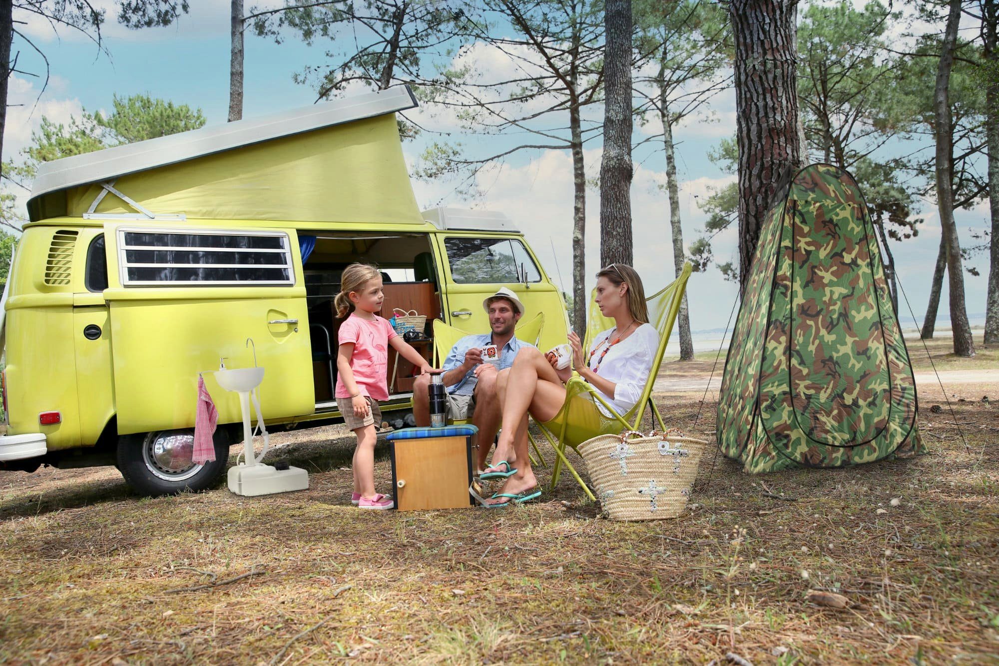 Stagecaptain Campingtoilette Quixie Toilet - Festival- und Reisetoilette, (Quixie Privacy Set, 2-St., inkl. Sichtschutz-Zelt & 10 Auffangbeutel), für Kinder und Erwachsene - Mit Handwaschsprayer