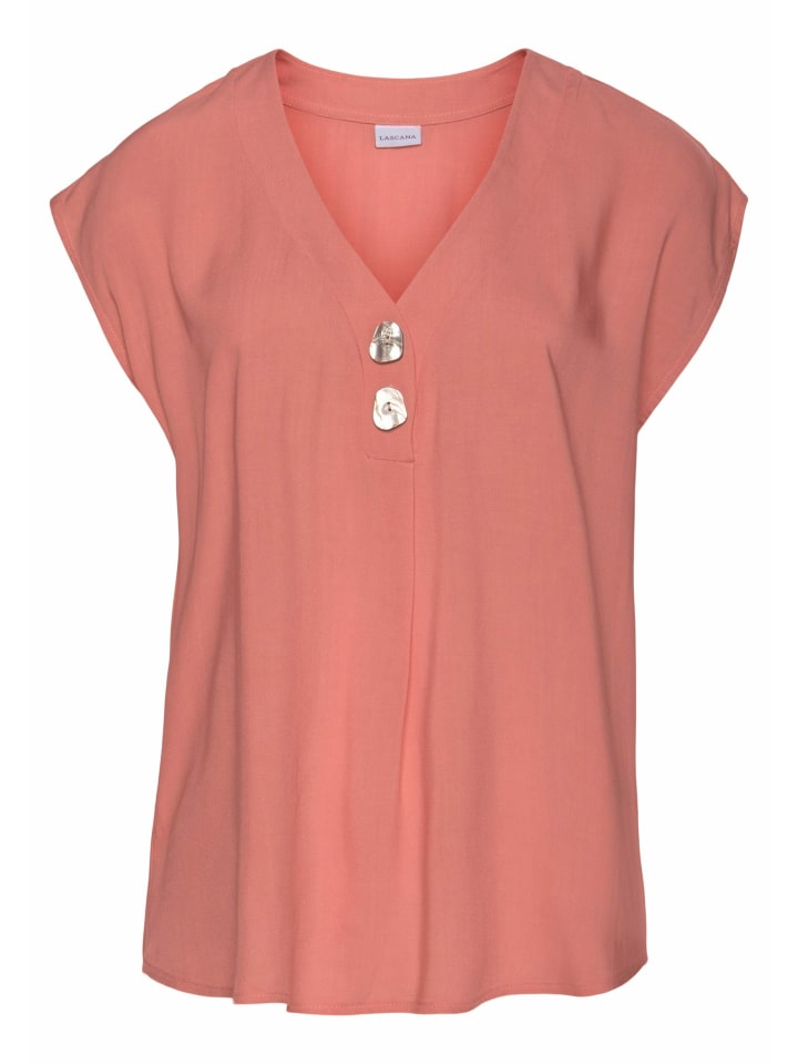 LASCANA Schlupfbluse in peach günstig kaufen