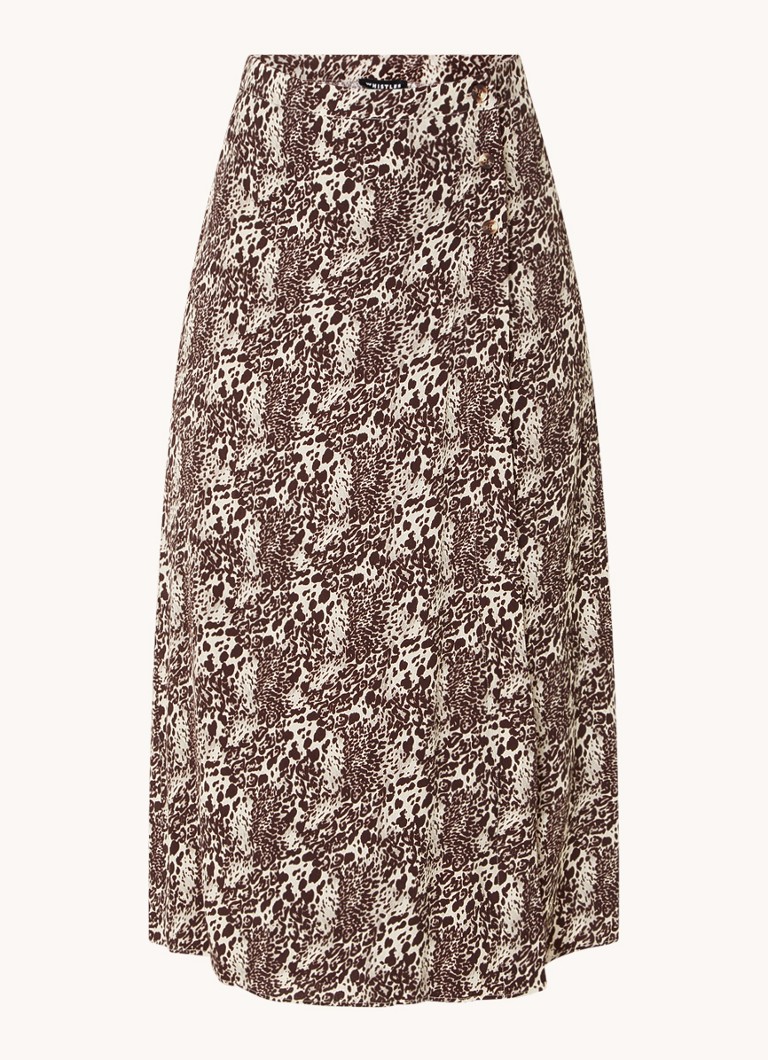 Fustă midi cu imprimeu leopard Whistles