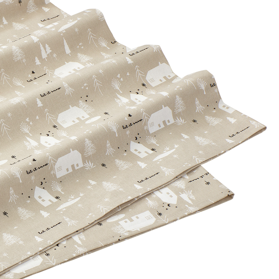 Tischdecke mit Winterlandschaft