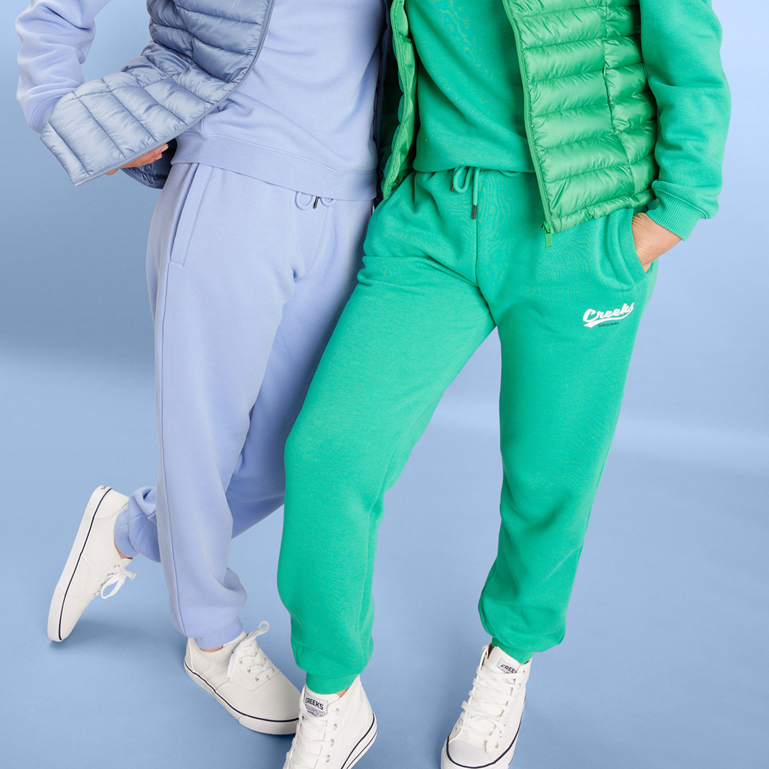 Pantalon jogging droit vert femme | La Halle