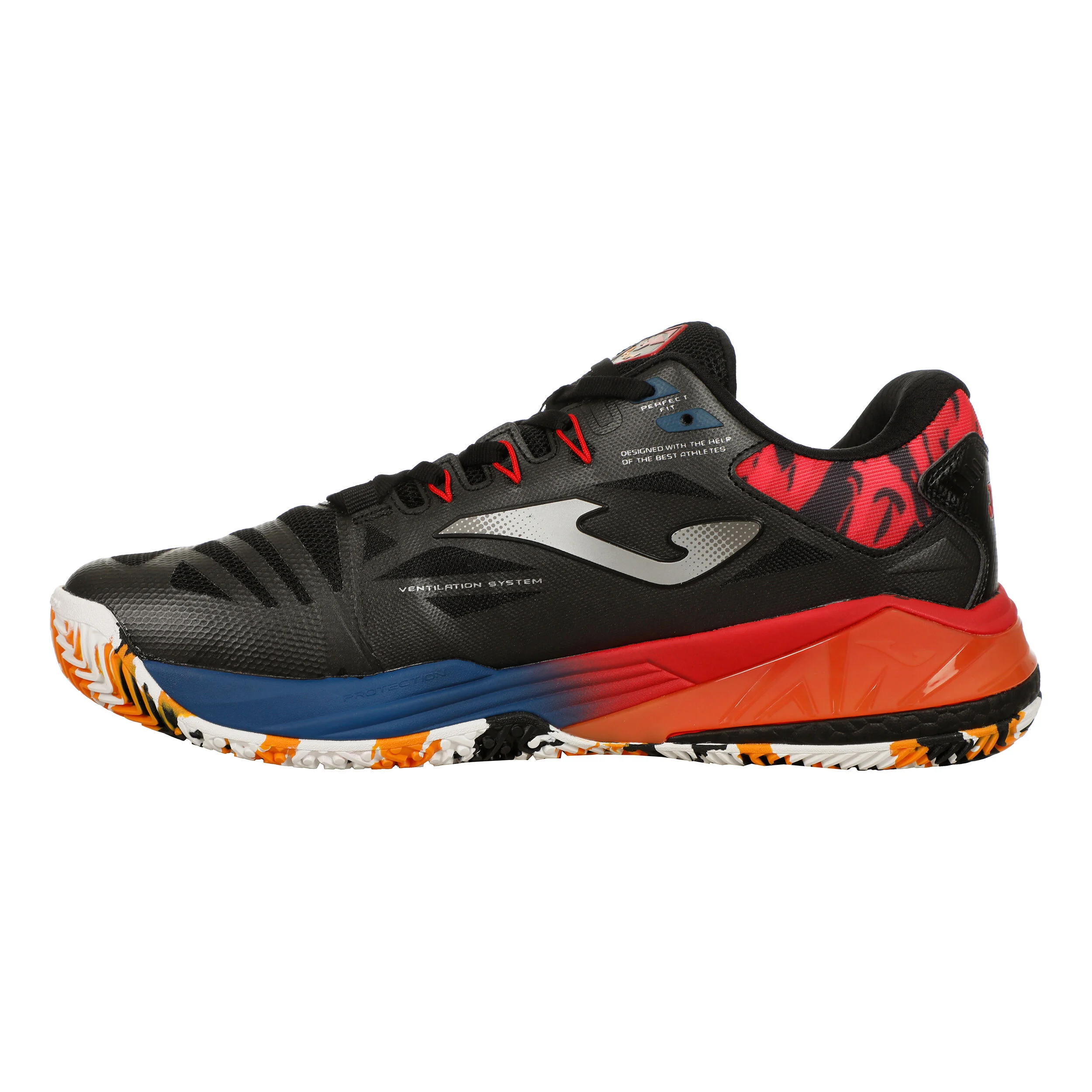 SPIN Padelschuh Herren - Schwarz, Orange
