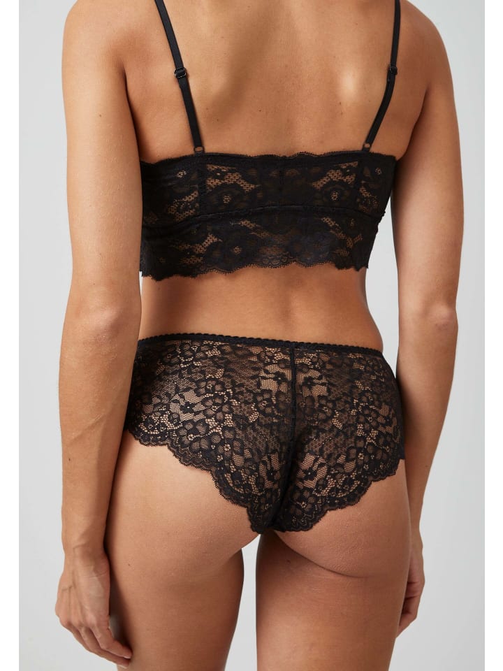 SNOCKS Hipster Panties aus Spitze 3 Stück in Schwarz günstig kaufen