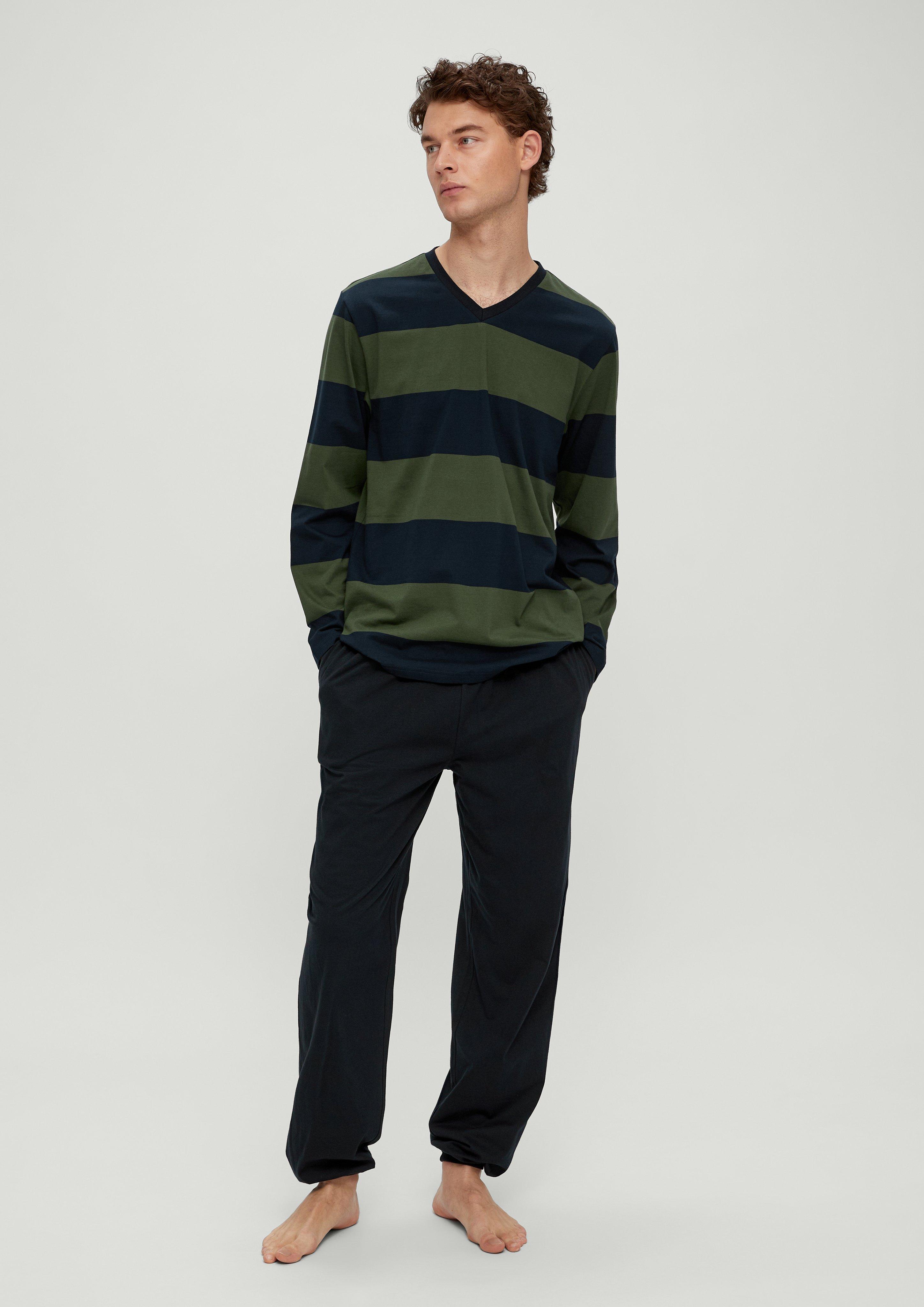 Langer Pyjama aus Baumwolle  6008396-78G1