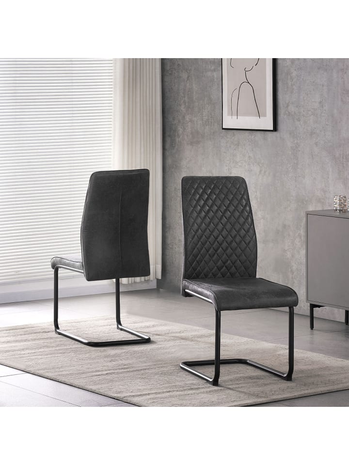 B&D Home Esszimmerstuhl THEO in Anthrazit günstig kaufen