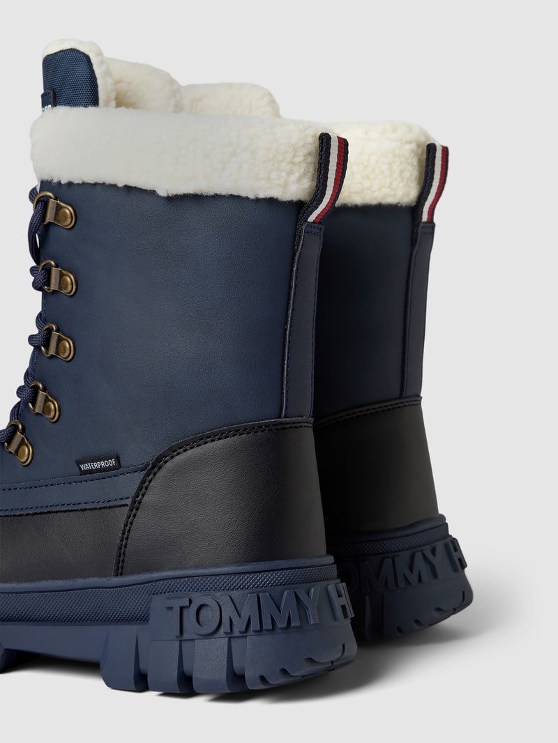 Boots mit Schnürverschluss Modell 'MICHIGAN' in marineblau