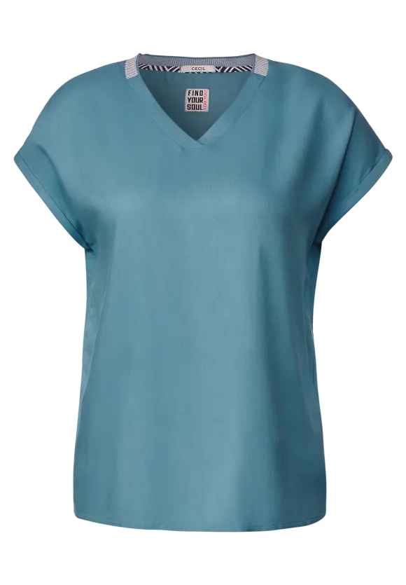 CECIL Bluse mit Rippdetail