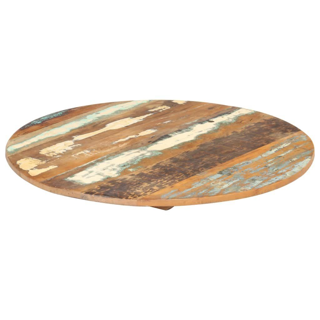 vidaXL Tischplatte Tischplatte Rund 40 cm 15-16 mm Altholz Massiv (1 St)