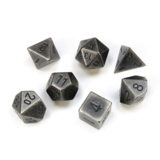 Solid Dark Metal Colour Würfel (7)