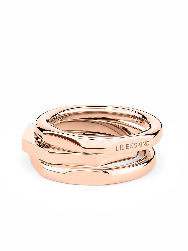 Liebeskind 3er-Set: Ringe in Roségold günstig kaufen 54