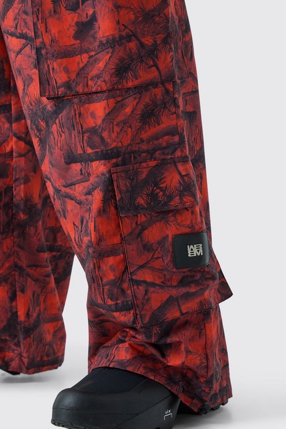 Plus Camouflage Cargo-Hose mit elastischem Bund