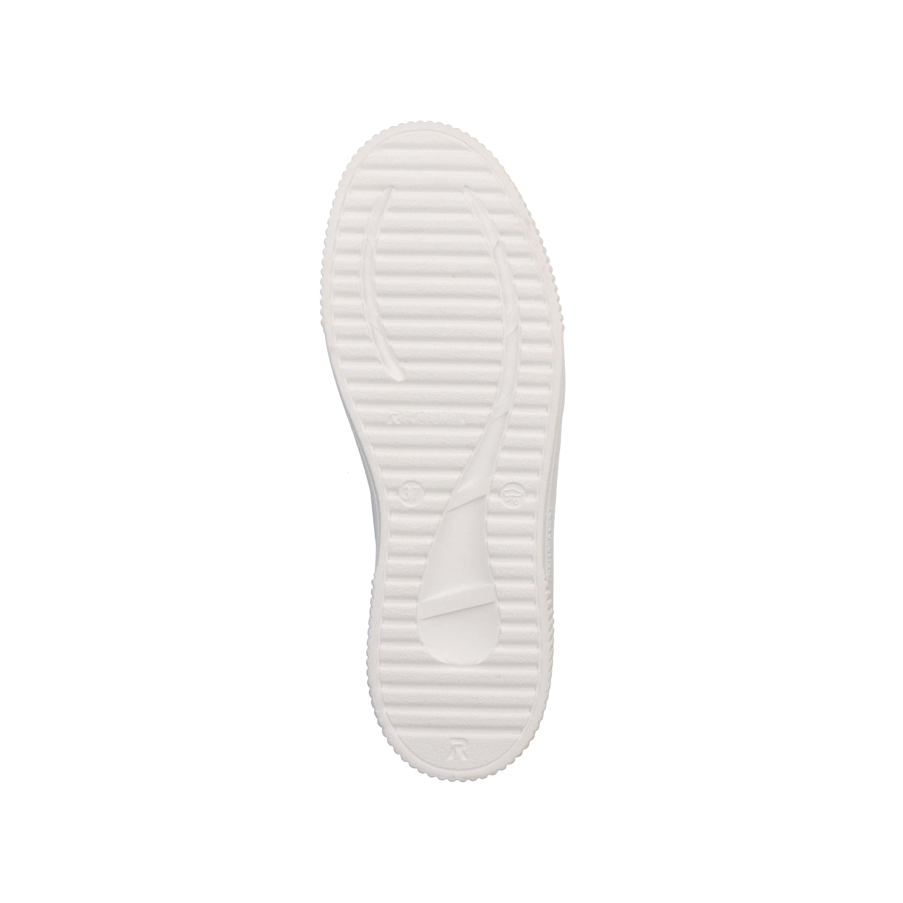 Rieker Damen Sneaker Low swan-white stone-grey