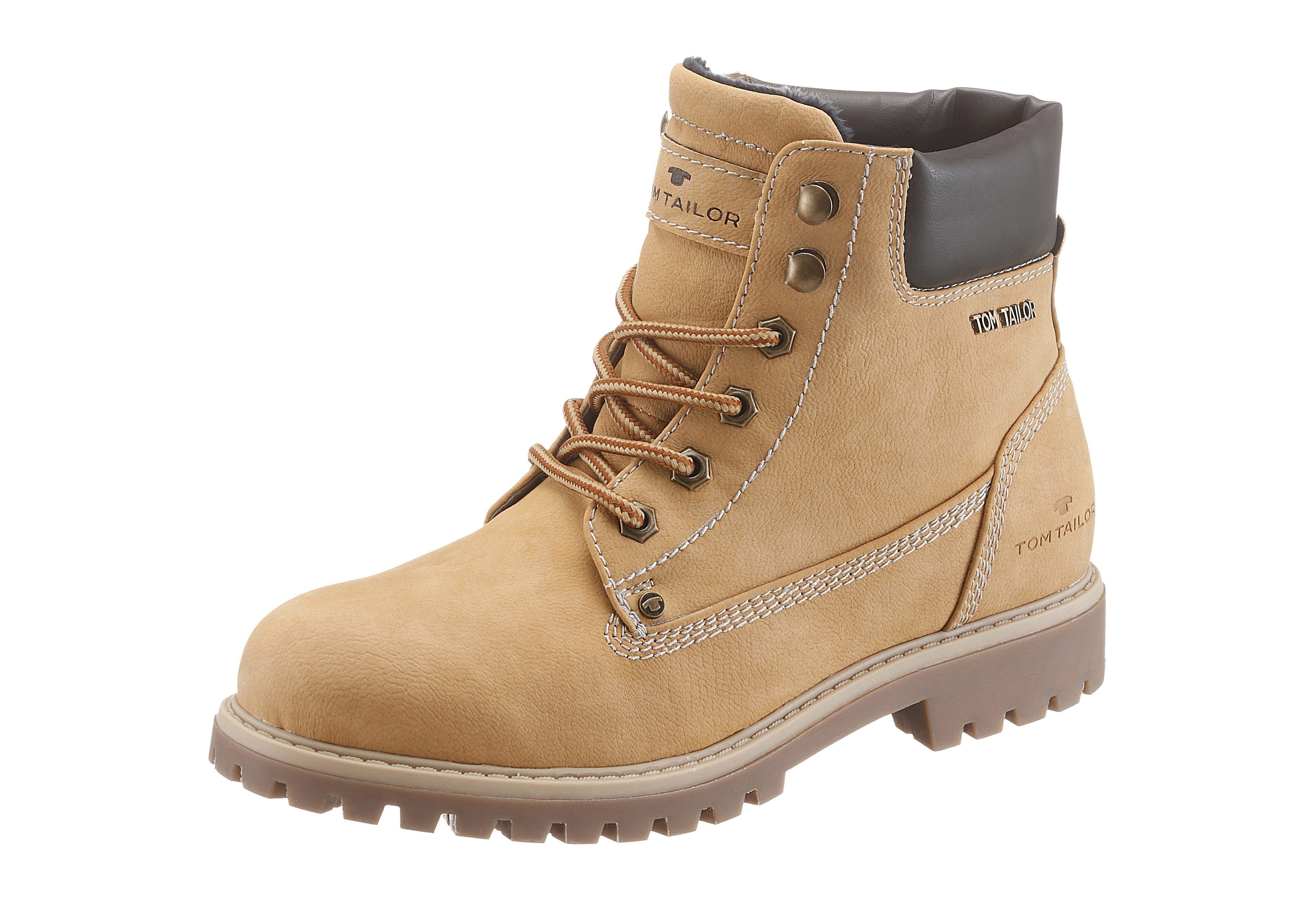 TOM TAILOR Schnürboots mit profilierter Laufsohle