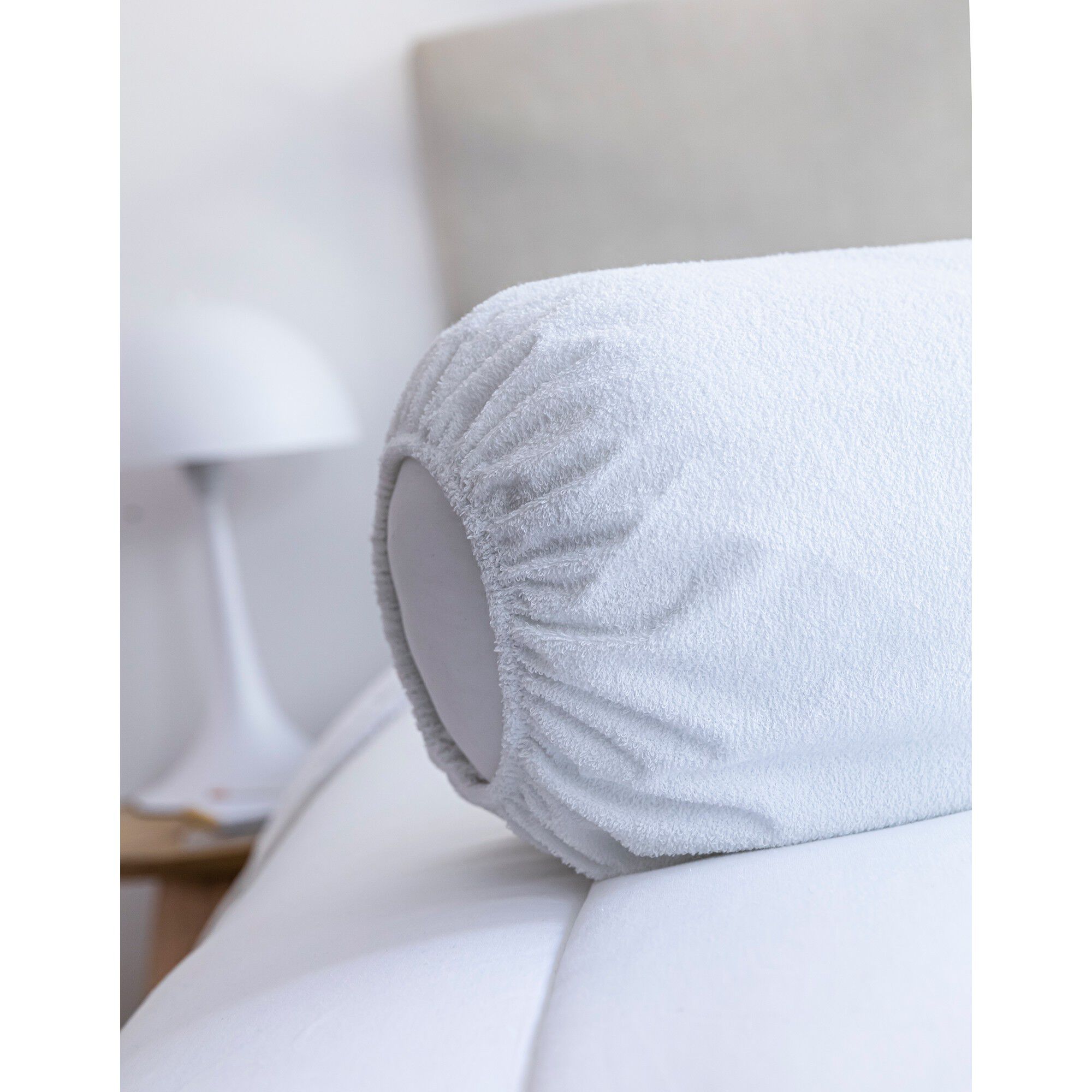 Sous-taie de traversin molleton absorbant