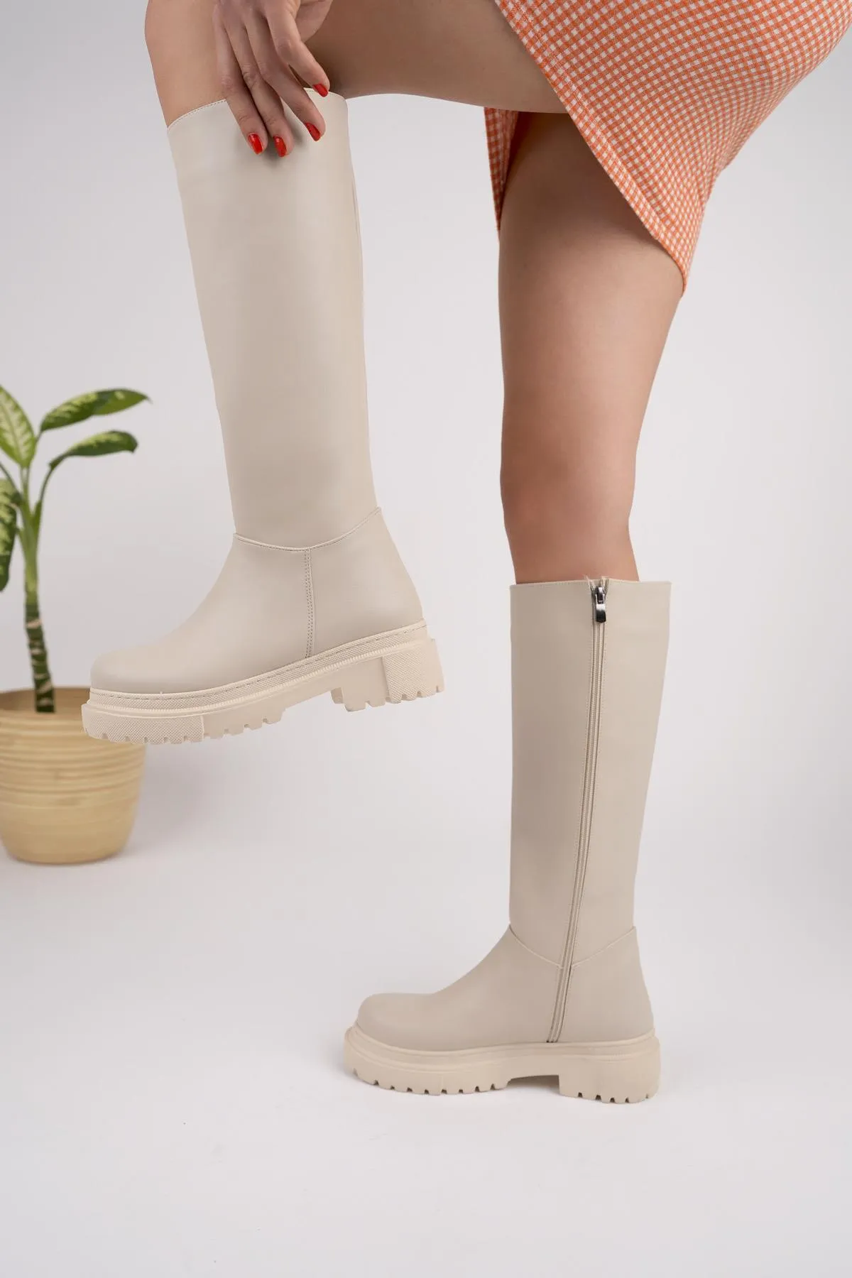 MUGGO  Bery Damen-Stiefel mit dicker Sohle