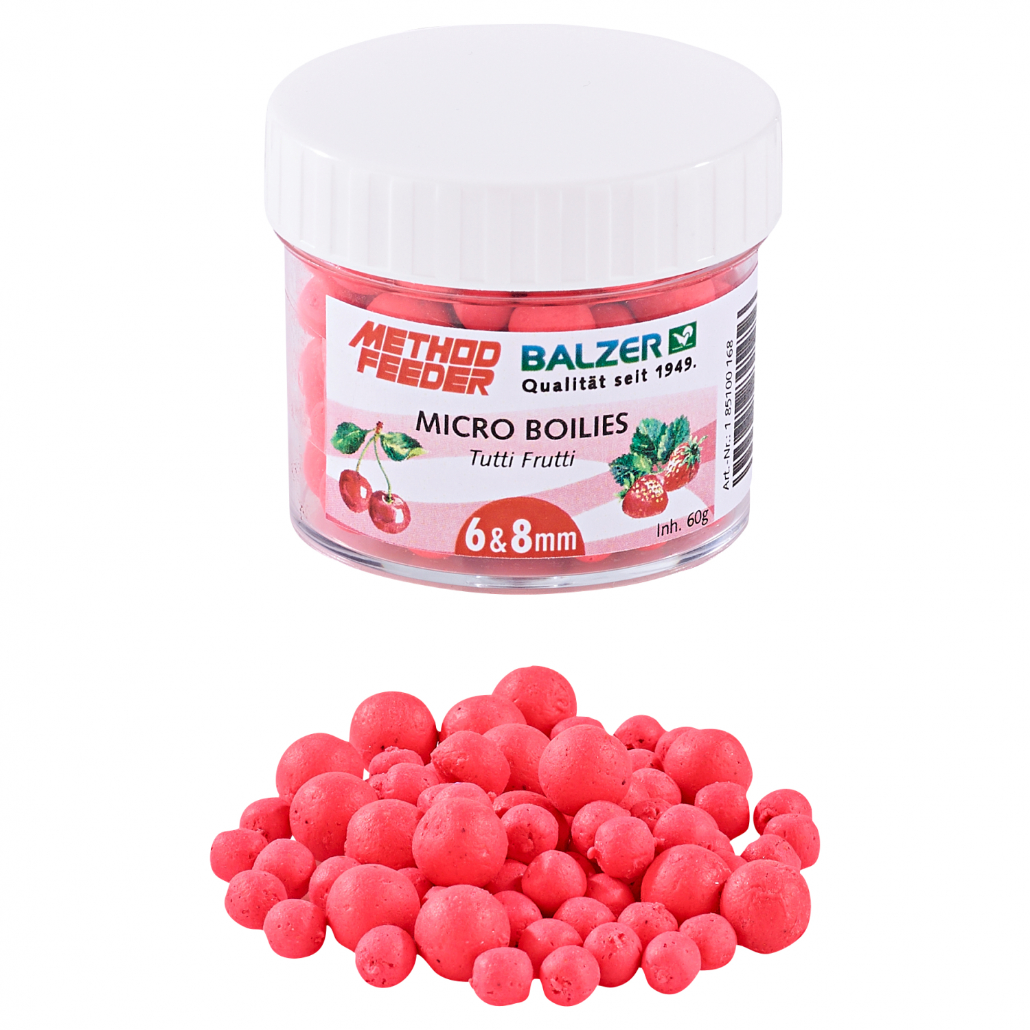 Balzer Method Feeder Boilies (rot, tutti frutti)