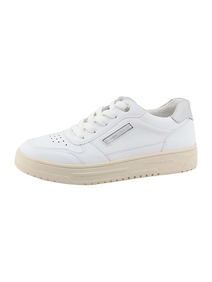 Tom Tailor Sneakers in Weiß/ Beige günstig kaufen
