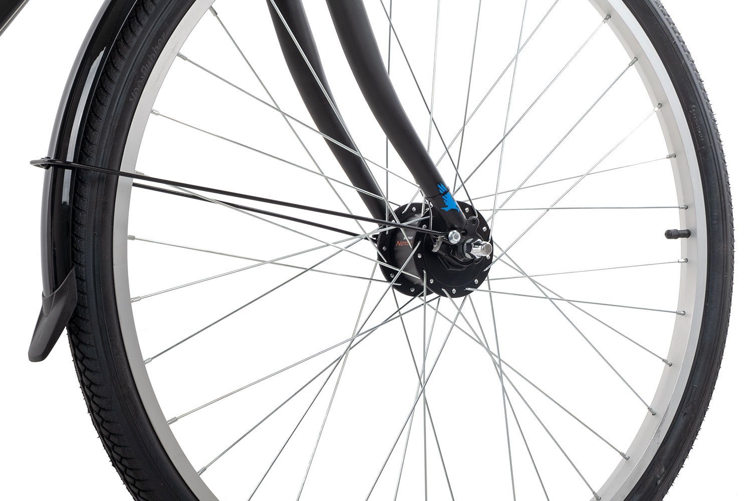 Adler Cityrad Stanford, 7 Gang Shimano Tourney 7 Schaltwerk, Kettenschaltung, Citybike schwarz/grau