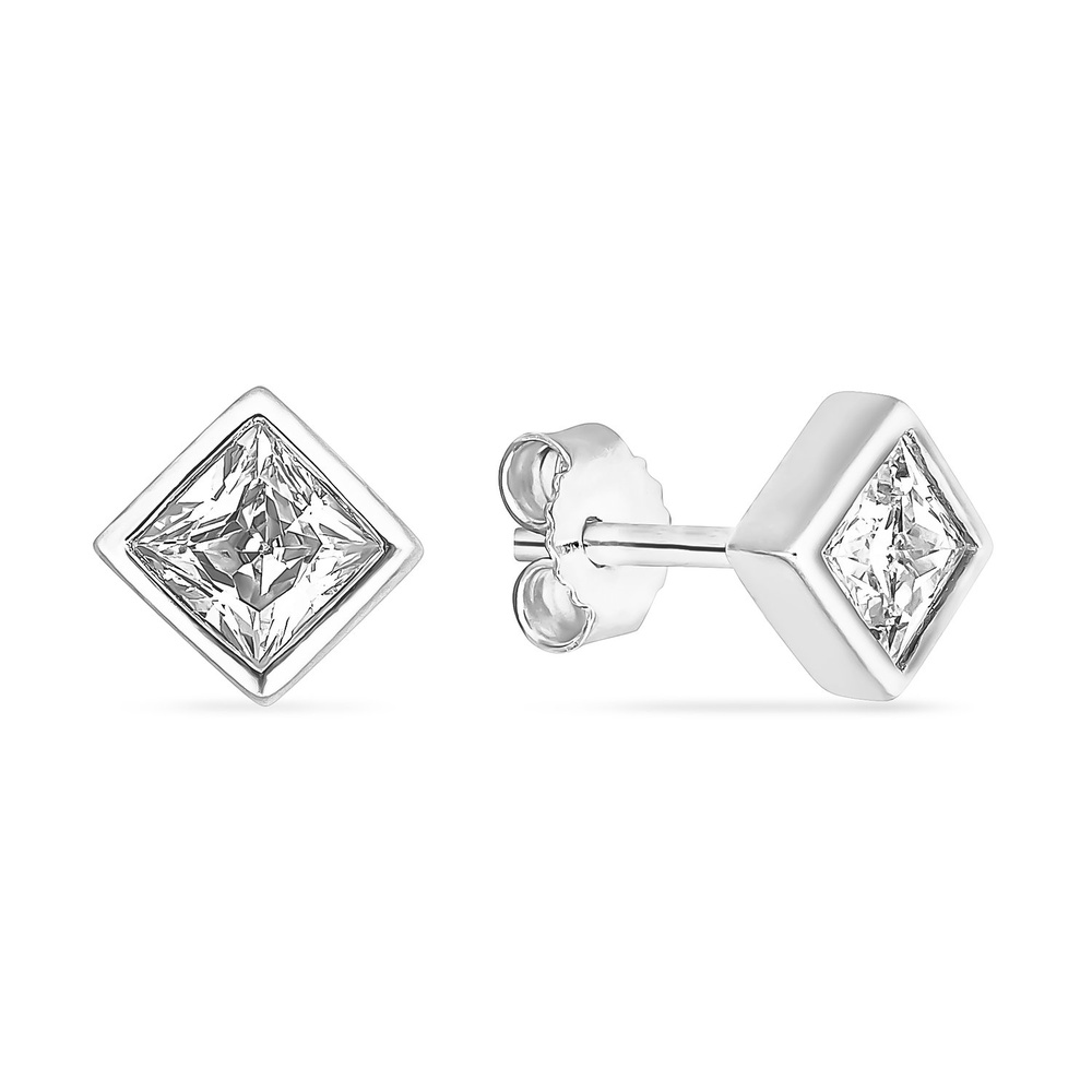 FAVS Boucles d'oreilles à fermoir à poussette 925 Argent Boucles d'oreilles