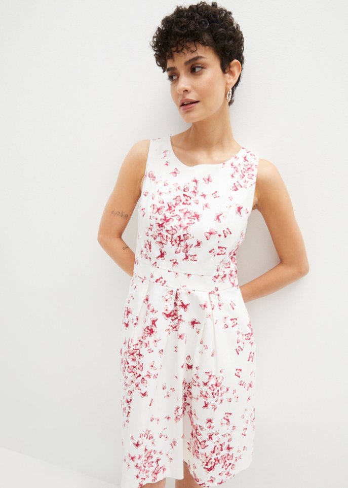 Kleid mit Schmetterlingsdruck