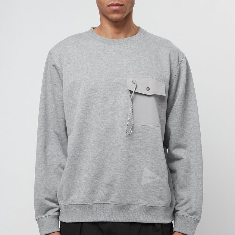 Gramicci x And Wander Print Sweatshirt grey