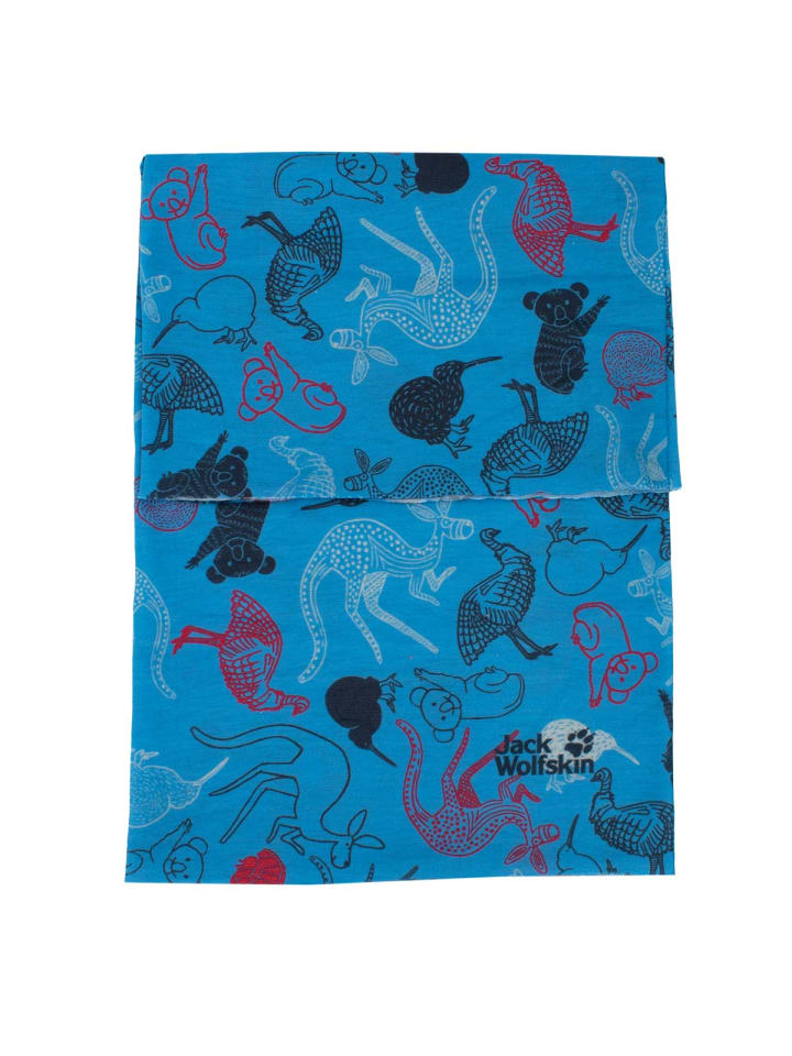 Jack Wolfskin Accessoires Print Headgear Tube in Blau günstig kaufen onesize