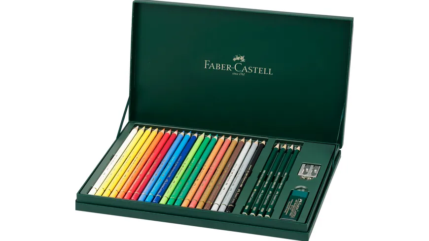 FABER-CASTELL Geschenkset Polychromos + Zubehör